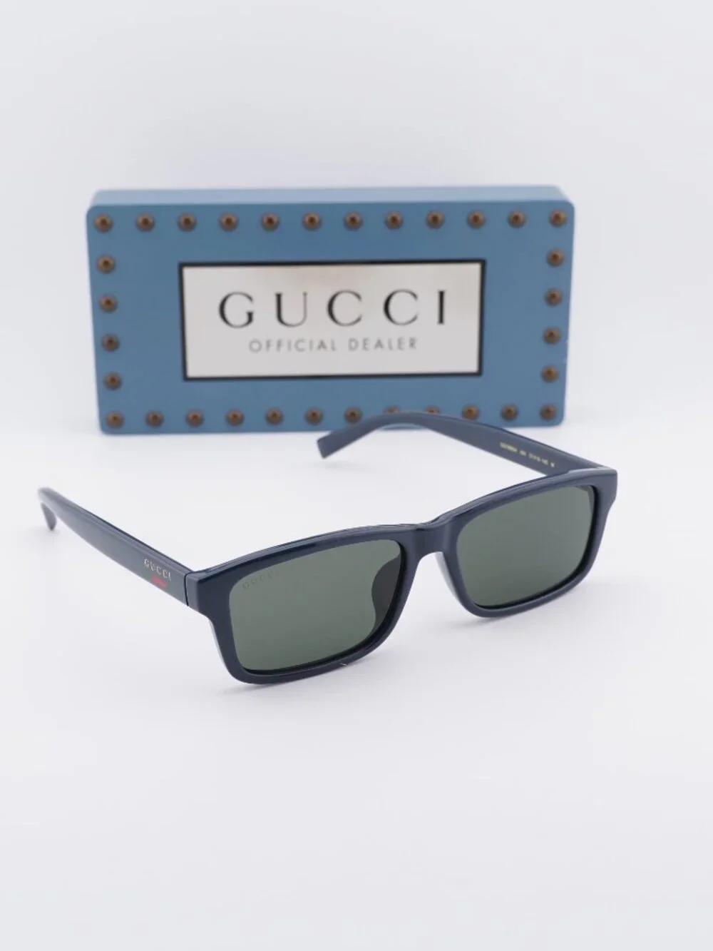 Gucci GG1986SA 004 Rectangle Sunglasses - Blue/Grey